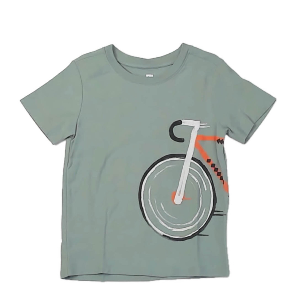 Tea Collection Boys Green Bike T-Shirt size: 4T